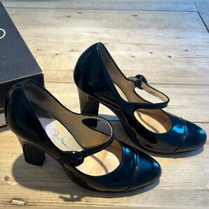 Cole Haan Dalya Air MJ II, black patent leather, size 9